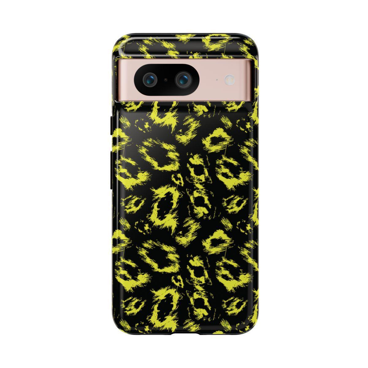 Neon Yellow Leopard Tough Case