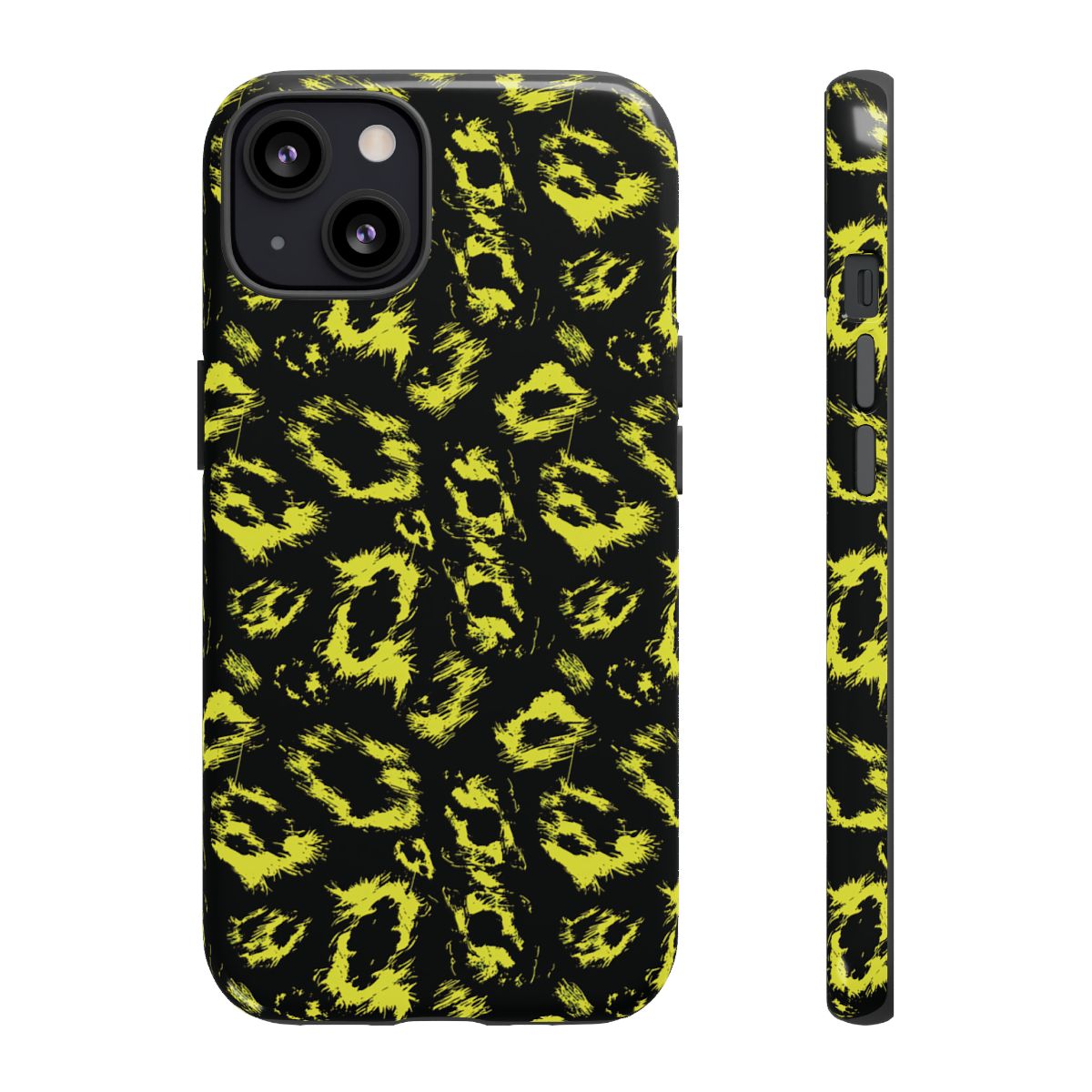 Neon Yellow Leopard Tough Case