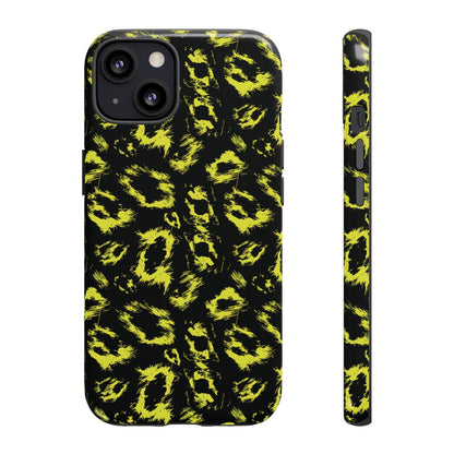 Neon Yellow Leopard Tough Case