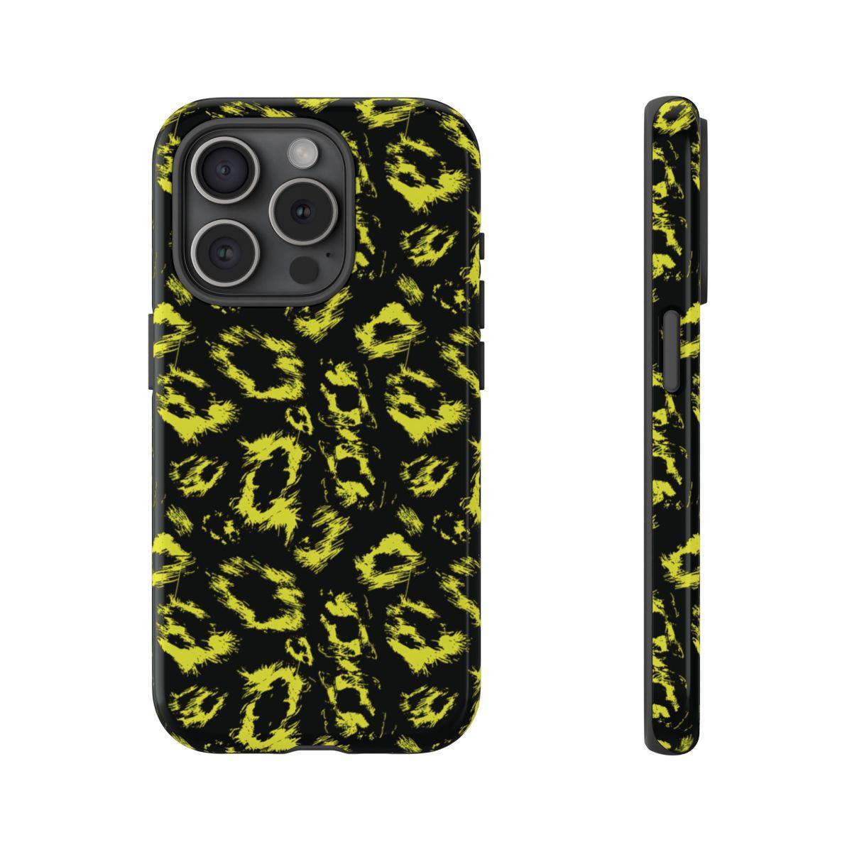 Neon Yellow Leopard Tough Case