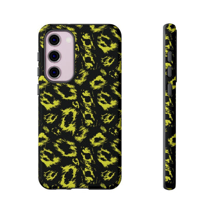 Neon Yellow Leopard Tough Case