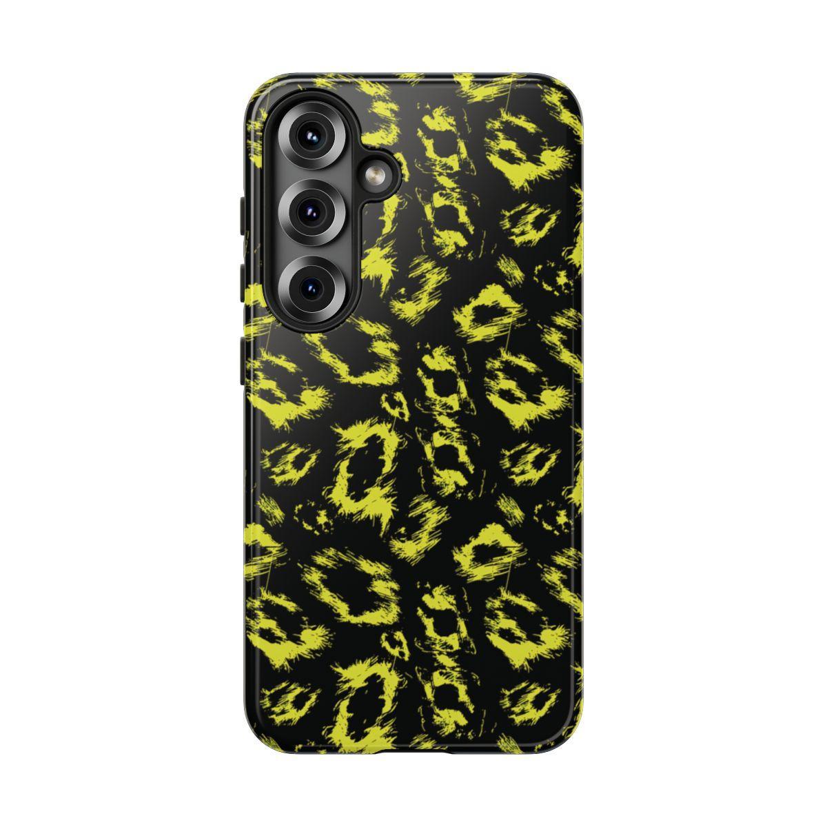 Neon Yellow Leopard Tough Case