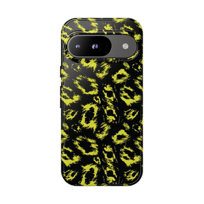 Neon Yellow Leopard Tough Case