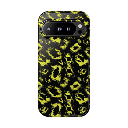 Neon Yellow Leopard Tough Case