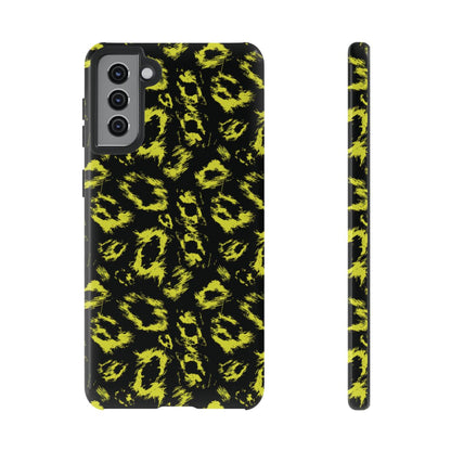 Neon Yellow Leopard Tough Case