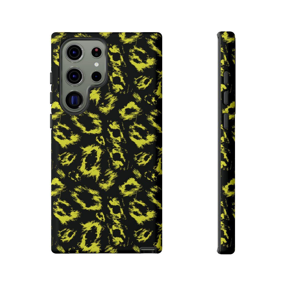 Neon Yellow Leopard Tough Case