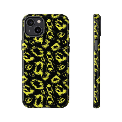 Neon Yellow Leopard Tough Case