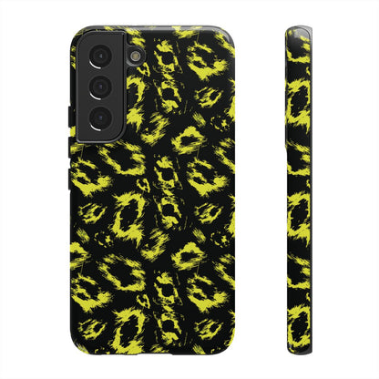 Neon Yellow Leopard Tough Case