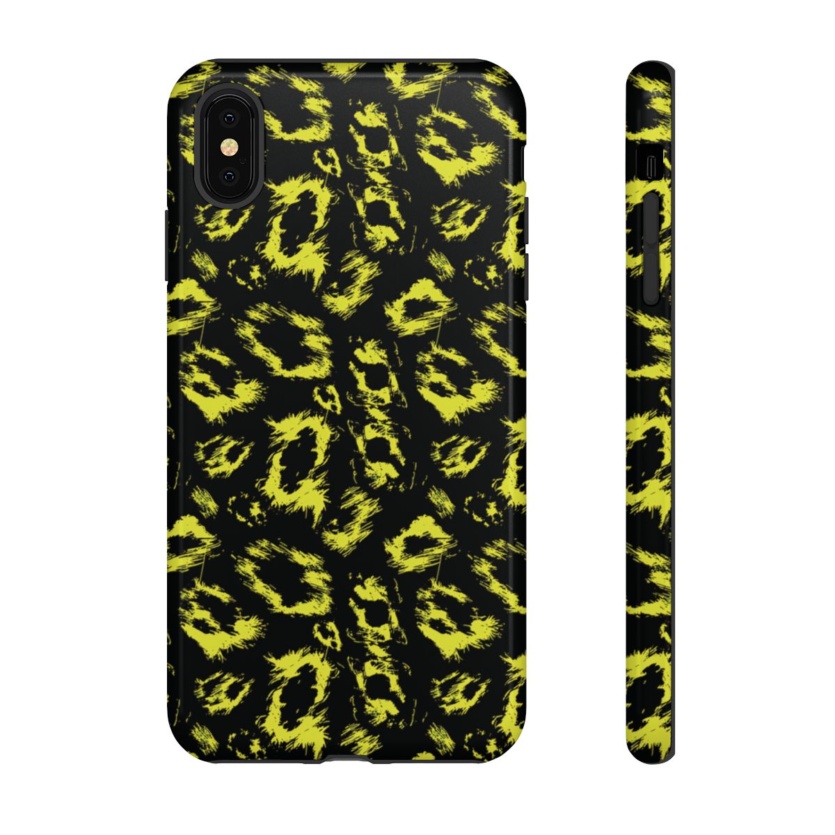 Neon Yellow Leopard Tough Case