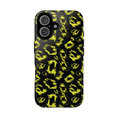 Neon Yellow Leopard Tough Case