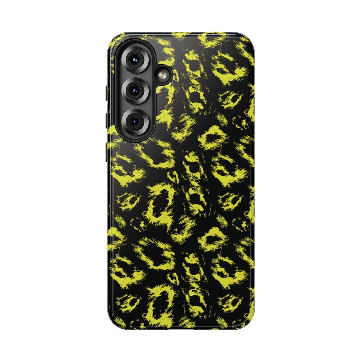 Neon Yellow Leopard Tough Case