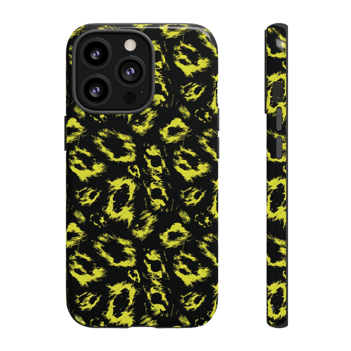 Neon Yellow Leopard Tough Case