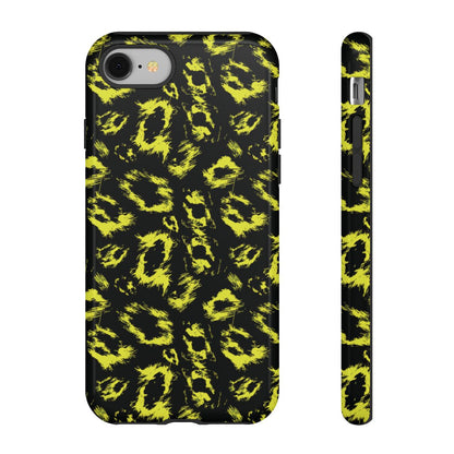 Neon Yellow Leopard Tough Case