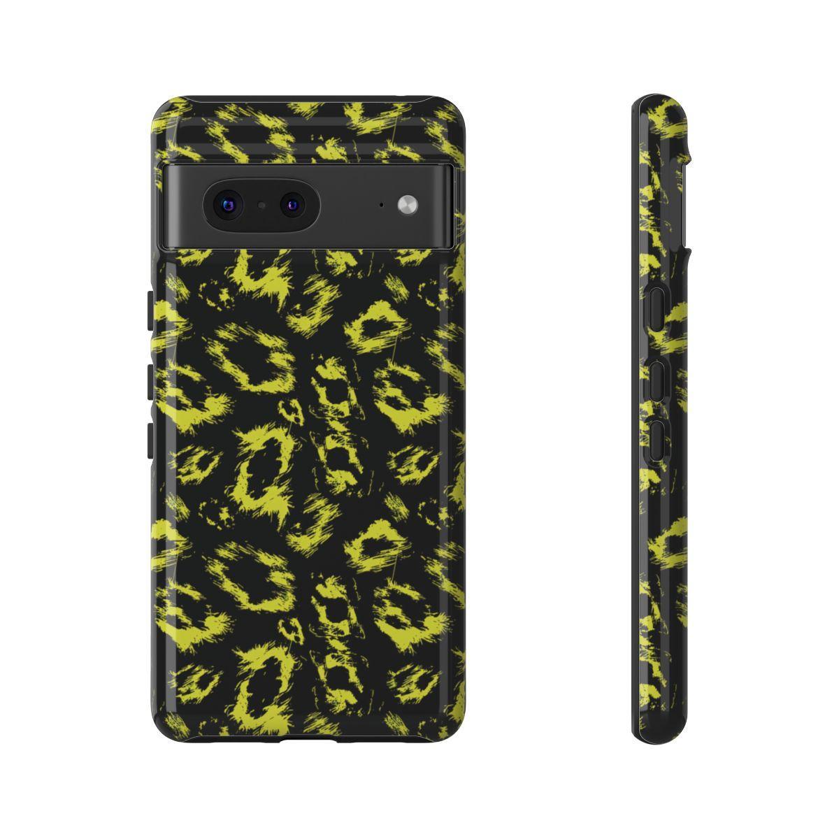 Neon Yellow Leopard Tough Case