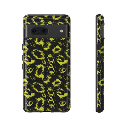 Neon Yellow Leopard Tough Case