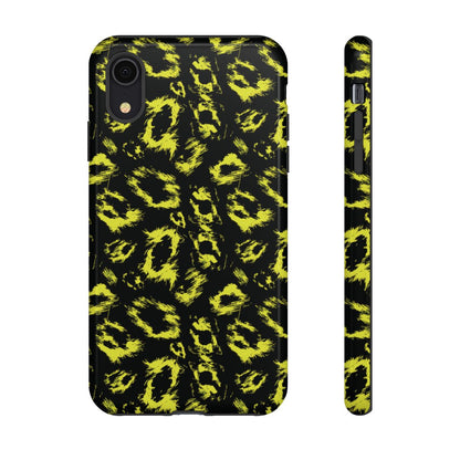 Neon Yellow Leopard Tough Case