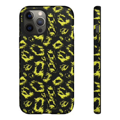 Neon Yellow Leopard Tough Case