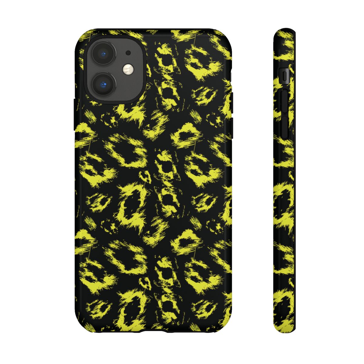 Neon Yellow Leopard Tough Case