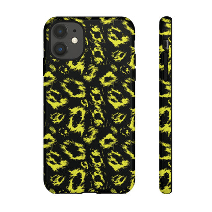 Neon Yellow Leopard Tough Case