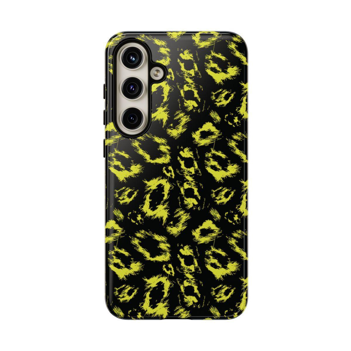 Neon Yellow Leopard Tough Case