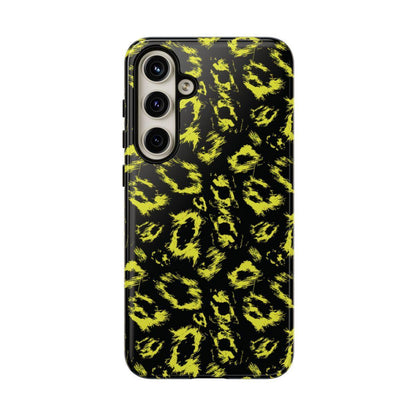 Neon Yellow Leopard Tough Case