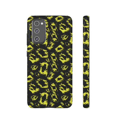 Neon Yellow Leopard Tough Case