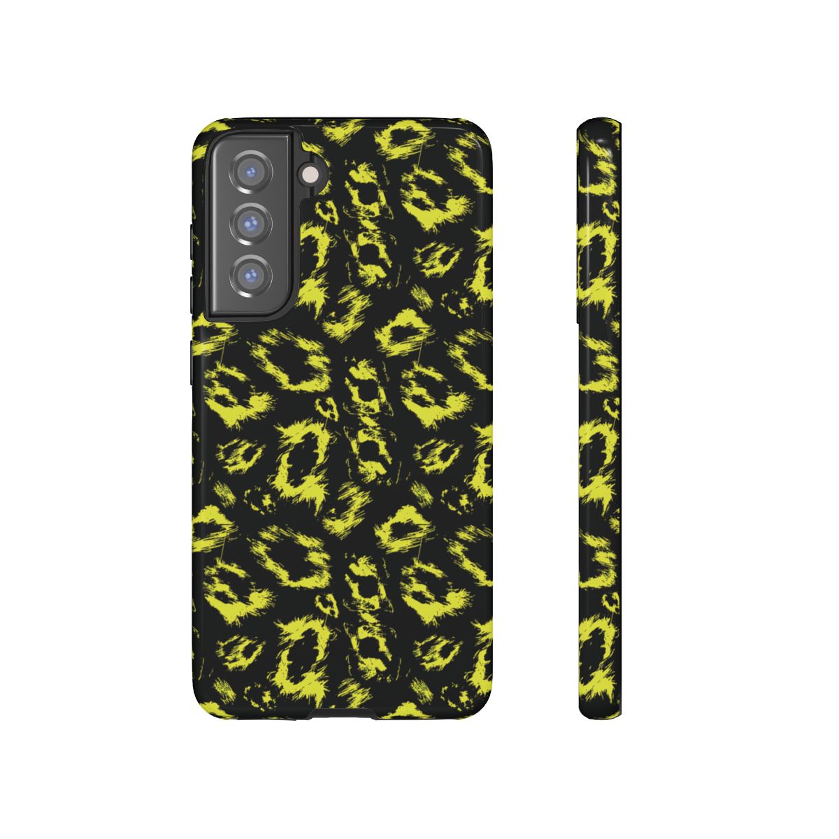 Neon Yellow Leopard Tough Case