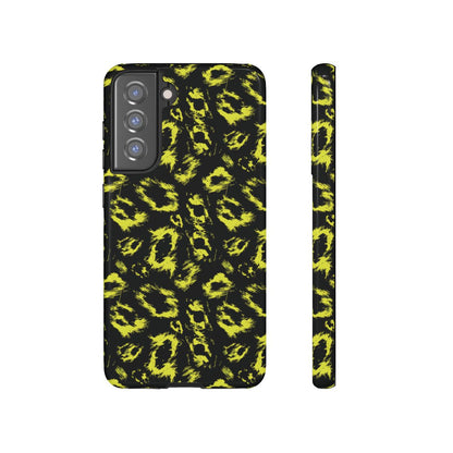 Neon Yellow Leopard Tough Case