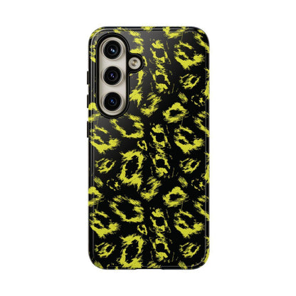 Neon Yellow Leopard Tough Case