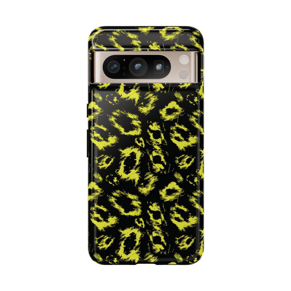 Neon Yellow Leopard Tough Case