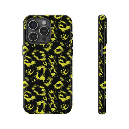 Neon Yellow Leopard Tough Case