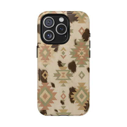 Neutral Aztec + Cowhide Magnetic Case