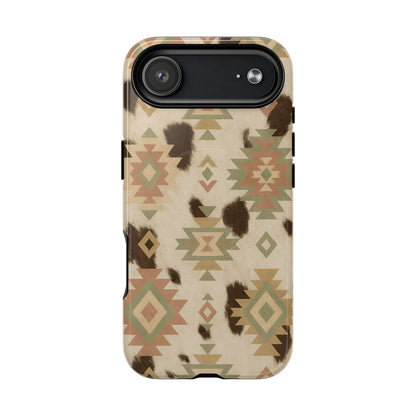 Neutral Aztec + Cowhide Magnetic Case