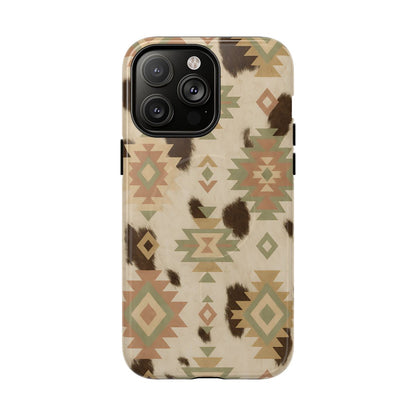 Neutral Aztec + Cowhide Magnetic Case