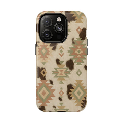 Neutral Aztec + Cowhide Magnetic Case