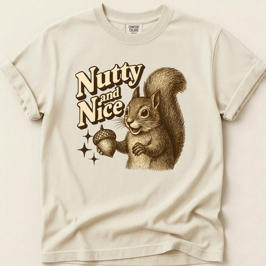 Nutty and Nice T-shirt on Ivory