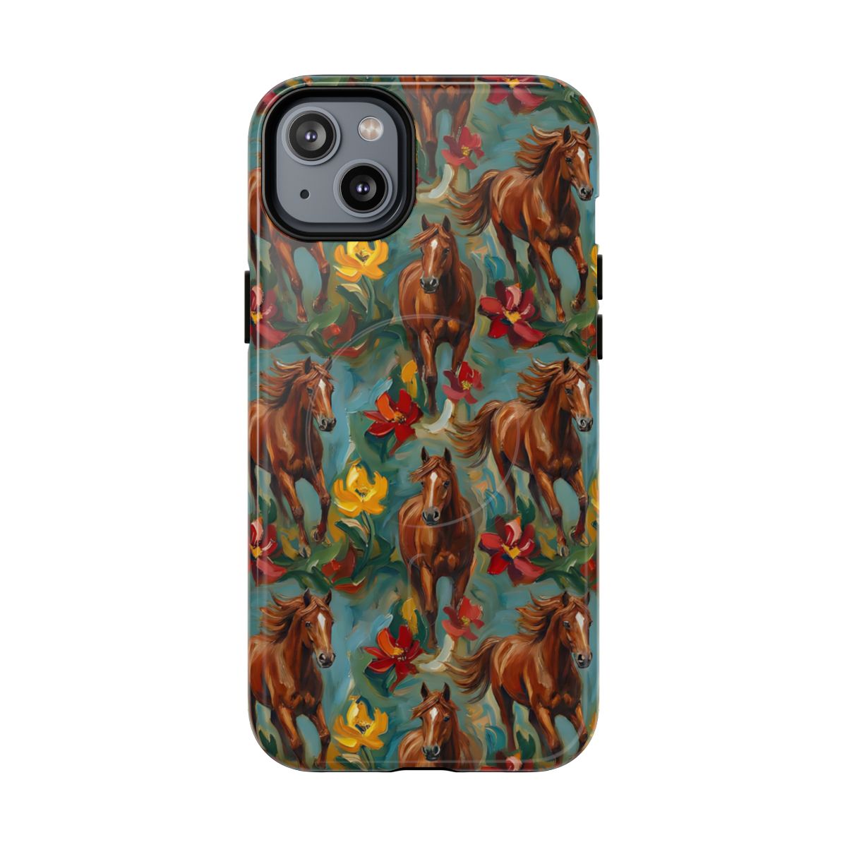 Oil Painted Horses Magnetic Case