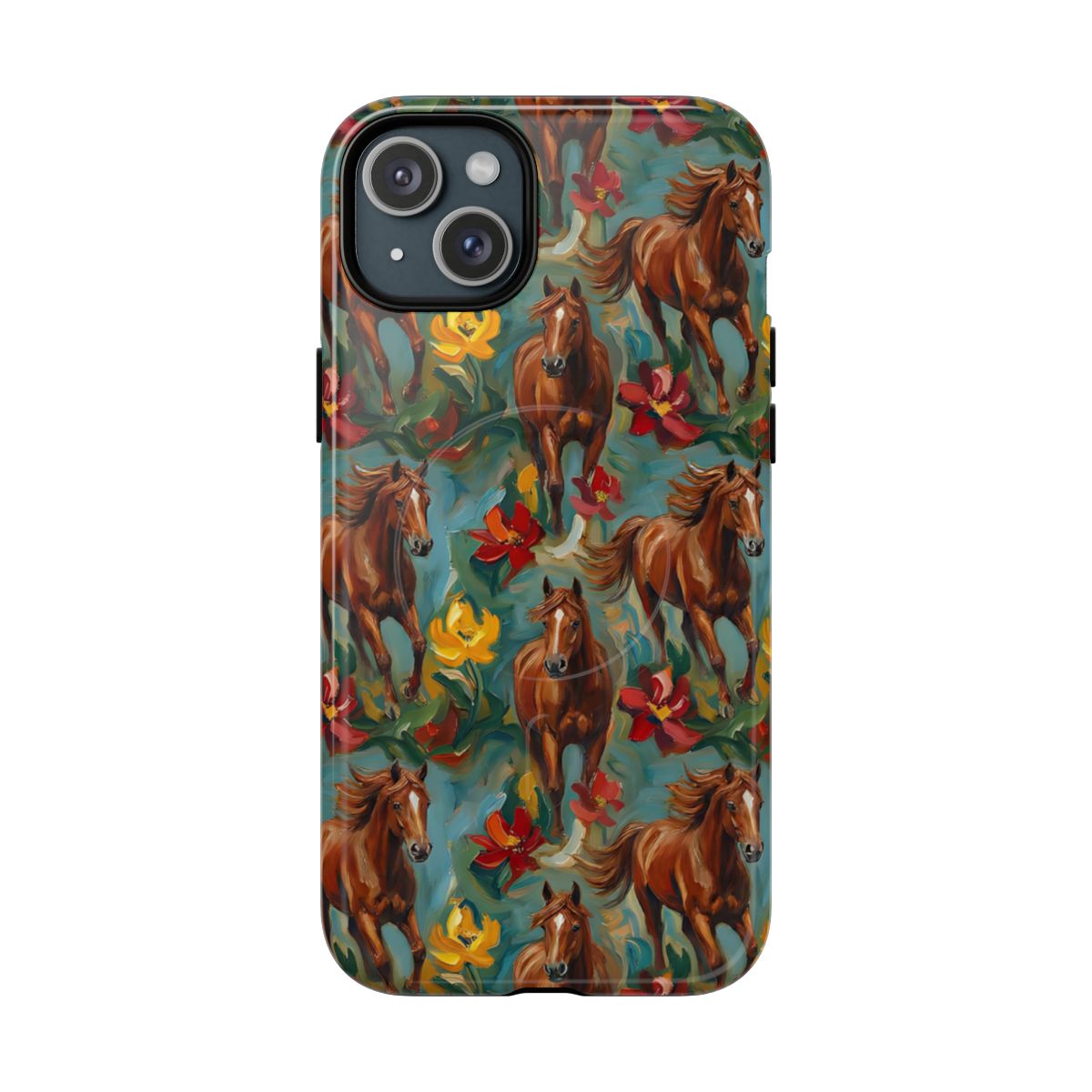 Oil Painted Horses Magnetic Case