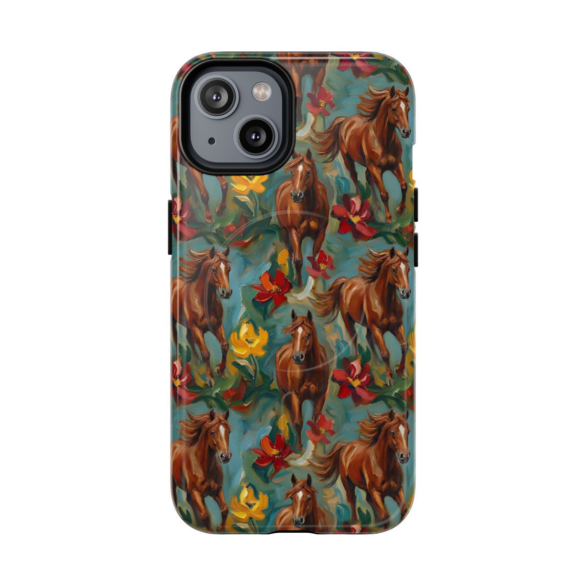Oil Painted Horses Magnetic Case