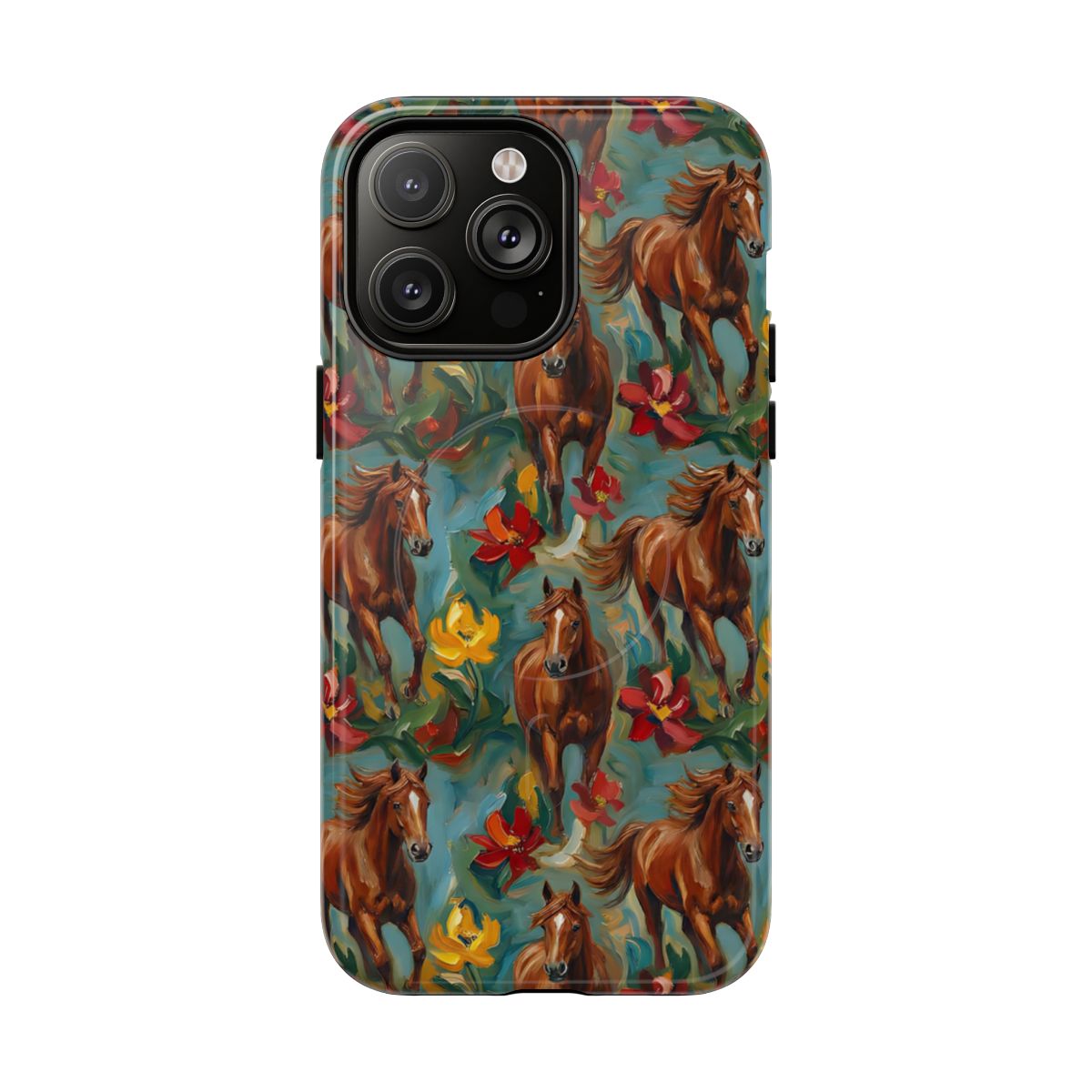 Oil Painted Horses Magnetic Case