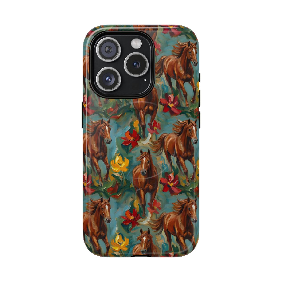 Oil Painted Horses Magnetic Case