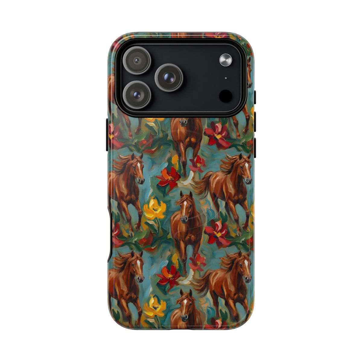 Oil Painted Horses Magnetic Case