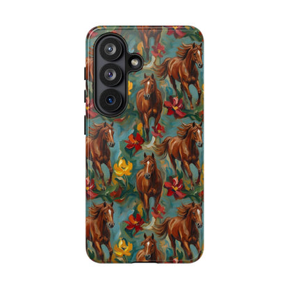 Oil Painted Horses Tough Case