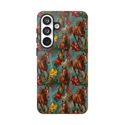 Oil Painted Horses Tough Case