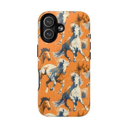 Orange Horses Magnetic Case