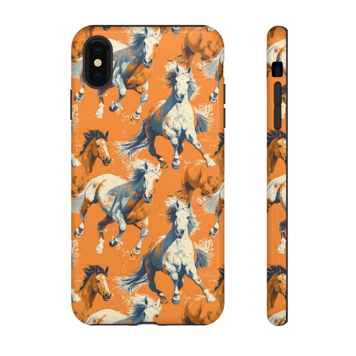 Orange Horses Tough Case