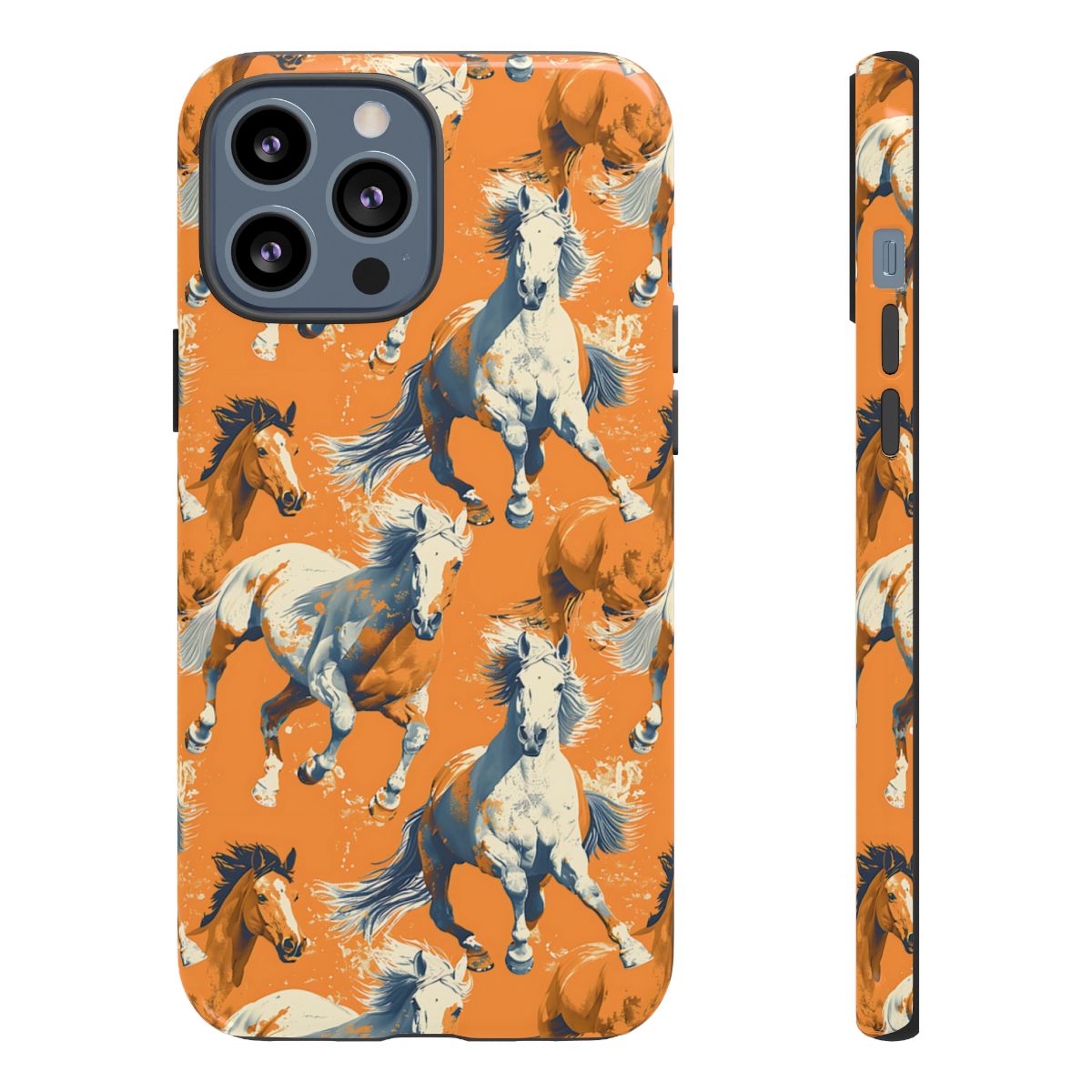 Orange Horses Tough Case
