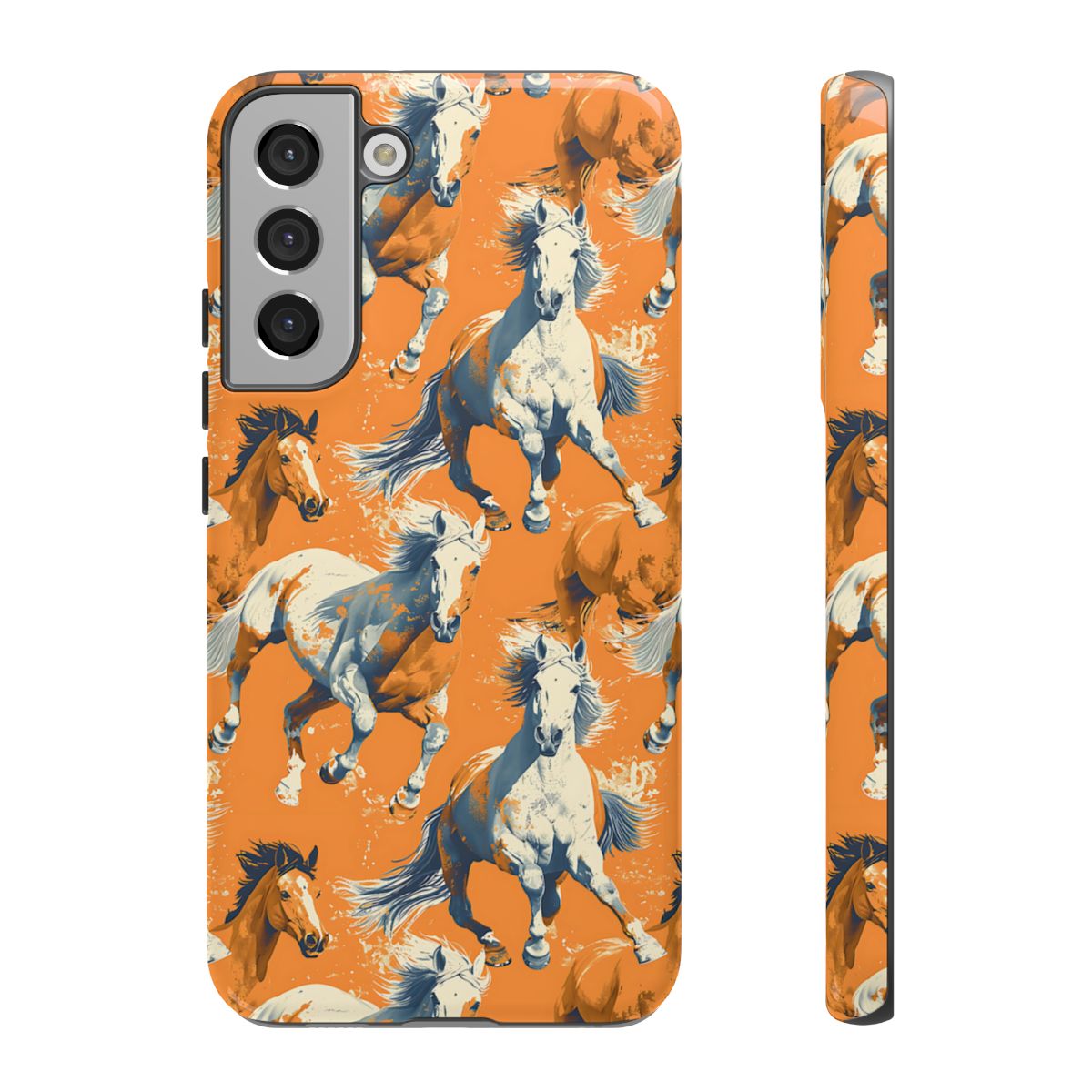 Orange Horses Tough Case