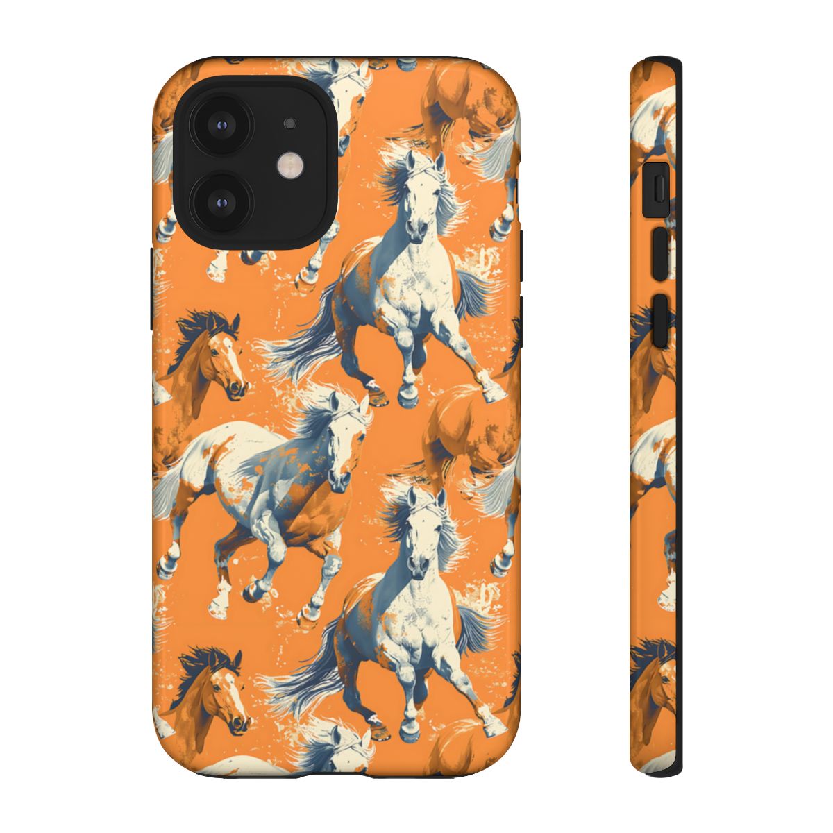 Orange Horses Tough Case