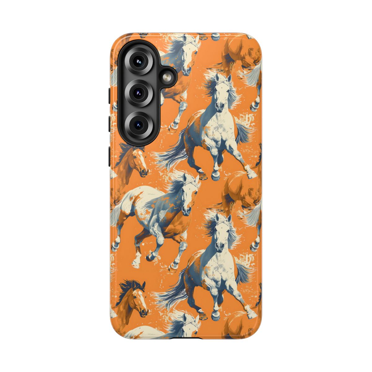 Orange Horses Tough Case